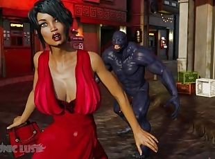 Supervillain Venom monster fucks girls in the streets. Comics 3D Hentai